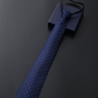 Simple Style Stripe Solid Color Polyester Yarn Men's Tie main image 5