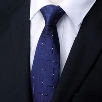 Simple Style Stripe Solid Color Polyester Yarn Men's Tie sku image 36