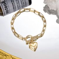 Romantique Forme De Cœur Alliage Le Fer Femmes Bracelets main image 3