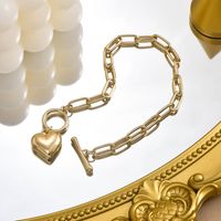 Romantique Forme De Cœur Alliage Le Fer Femmes Bracelets main image 6