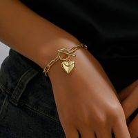 Romantique Forme De Cœur Alliage Le Fer Femmes Bracelets main image 4