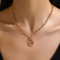 Wholesale Jewelry Elegant Simple Style Geometric Alloy Iron Zinc Toggle Plating Necklace sku image 1