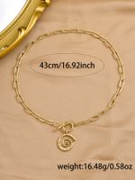 Wholesale Jewelry Elegant Simple Style Geometric Alloy Iron Zinc Toggle Plating Necklace main image 2