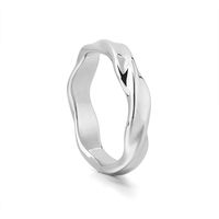 304 Stainless Steel Simple Style Plating Solid Color Rings sku image 3