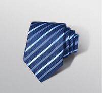 Business Formal Geometric Stripe Polyester Men's Tie sku image 10