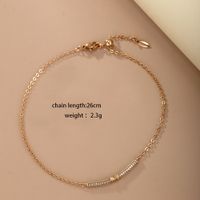 Xuping Simple Style Geometric 18k Gold Plated Artificial Diamond Alloy Wholesale Bracelets main image 2