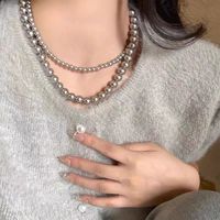 Einfacher Stil Perle Aryl Perlen Frau Halskette main image 1