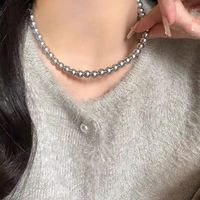 Einfacher Stil Perle Aryl Perlen Frau Halskette main image 7