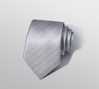 Business Formal Geometric Stripe Polyester Men's Tie sku image 19