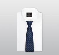 Business Formal Geometric Stripe Polyester Men's Tie sku image 7