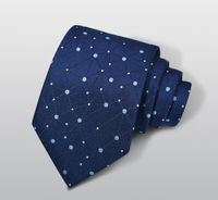 Business Formal Geometric Stripe Polyester Men's Tie sku image 3