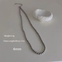 Simple Style Pearl Arylic Beaded Women's Necklace sku image 1