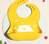 Cute Cartoon Dinosaur Cat Silica Gel Bib Baby Accessories sku image 71