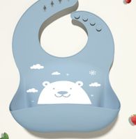 Cute Cartoon Dinosaur Cat Silica Gel Bib Baby Accessories sku image 73