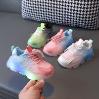 Kid's Sports Color Block Round Toe Sports Shoes main image 5