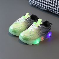 Kid's Sports Color Block Round Toe Sports Shoes main image 4