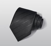 Business Formal Stripe Waves Polyester Men's Tie sku image 15