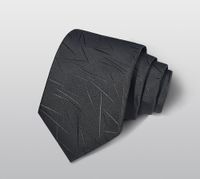Business Formal Stripe Waves Polyester Men's Tie sku image 4