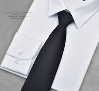 Business Formal Stripe Waves Polyester Men's Tie sku image 11