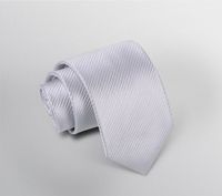 Business Formal Stripe Waves Polyester Men's Tie sku image 14