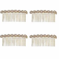 Women'S Fashion Solid Color Iron Plating Inlay Rhinestones Hair Combs sku image 3