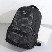 Waterproof Solid Color Casual Daily Laptop Backpack main image 1