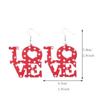 1 Pair Casual Simple Style Love Heart Shape Arylic Drop Earrings main image 2
