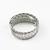 Simple Style Geometric Iron Hollow Out Unisex Bangle main image 3