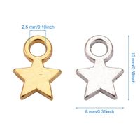 1 Set Simple Style Star Alloy Plating Jewelry Accessories main image 3