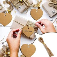 Simple Style Double Heart Paper Party Candy Decoration Card main image 4