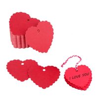 Simple Style Double Heart Paper Party Candy Decoration Card sku image 3