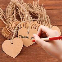 Simple Style Double Heart Paper Party Candy Decoration Card main image 1