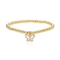 Elegant Einfacher Stil Schmetterling Kupfer Perlen Überzug Inlay Zirkon Armbänder main image 3