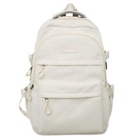 Solid Color Casual Daily Laptop Backpack sku image 4