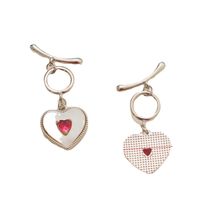 1 Piece Simple Style Heart Shape Alloy Plating Inlay Jewelry Accessories main image 5