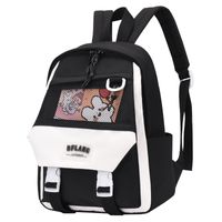 Solid Color Casual Daily Kids Backpack sku image 1