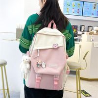 Solid Color Casual Daily Women's Backpack sku image 4