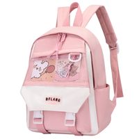 Solid Color Casual Daily Kids Backpack sku image 2