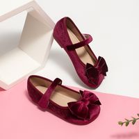 Women's Vintage Style Solid Color Adhesive Round Toe Flats sku image 4