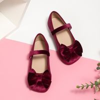 Women's Vintage Style Solid Color Adhesive Round Toe Flats main image 2