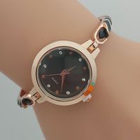 Cute Sweet Solid Color Jewelry Buckle Quartz Women's Watches sku image 5
