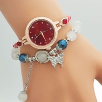 Cute Sweet Solid Color Jewelry Buckle Quartz Women's Watches main image 1
