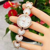 Style Simple Style Classique Bloc De Couleur Boucle De Bijoux Quartz Femmes De Montres main image 6