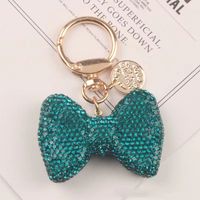 Cartoon Style Bow Knot Alloy Inlay Zircon Women's Keychain sku image 3