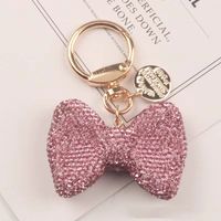 Cartoon Style Bow Knot Alloy Inlay Zircon Women's Keychain sku image 1