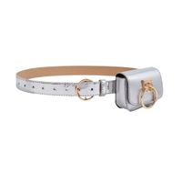Simple Style Solid Color Imitation Leather Alloy Women's Leather Belts main image 3