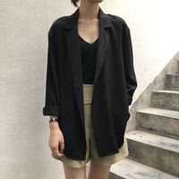 Women's Coat Long Sleeve Blazers Elegant Solid Color sku image 9