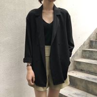 Women's Coat Long Sleeve Blazers Elegant Solid Color sku image 10