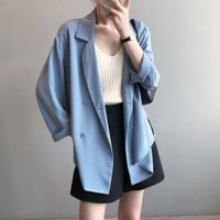 Women's Coat Long Sleeve Blazers Elegant Solid Color main image 2