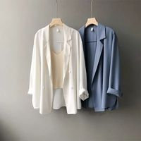 Women's Coat Long Sleeve Blazers Elegant Solid Color main image 5